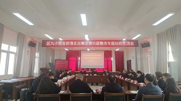巴州区第九小学召开巡察整改专题组织生活会